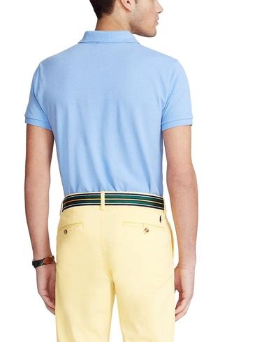 Polo de Polo Ralph Lauren Slim Fit manga corta azul