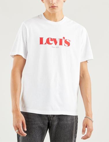 Camiseta Levis Relaxed Graphic Tee White de hombre