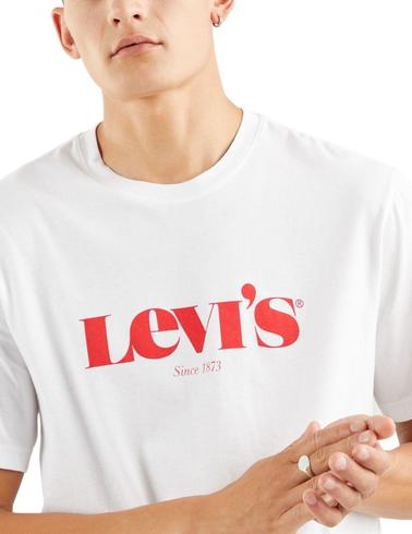 Camiseta Levis Relaxed Graphic Tee White de hombre