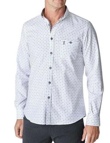 Camisa Florentino microestampado con detalles slim fit