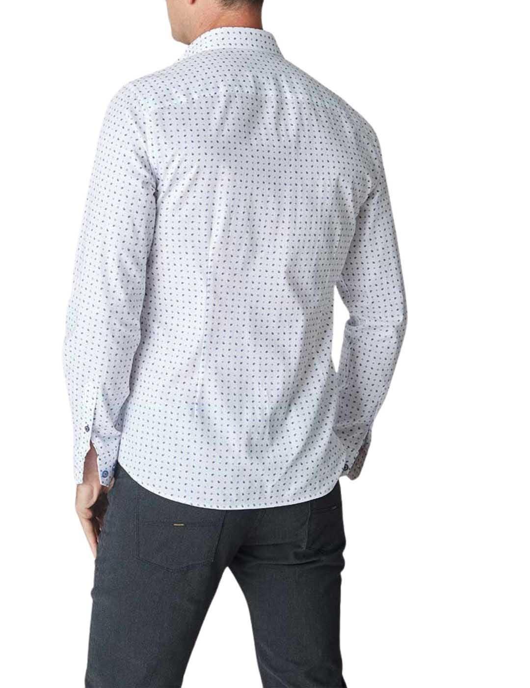 Camisa Florentino microestampado con detalles slim fit
