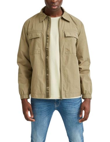Chaqueta Selected mezcla de nylon verde de hombre