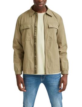 Chaqueta Selected mezcla de nylon verde de hombre