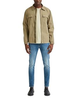 Chaqueta Selected mezcla de nylon verde de hombre