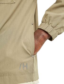 Chaqueta Selected mezcla de nylon verde de hombre