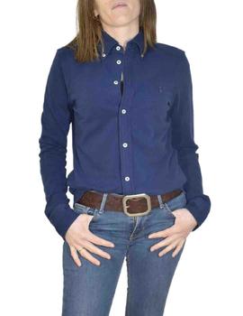 Camisa Polo Ralph Lauren Knit Oxford de algodón para mujer