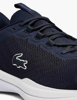 Zapatillas Lacoste Run Spin de hombre de tela azul marino