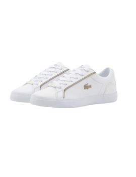 Zapatillas Lacoste Lerond de piel de mujer blancas