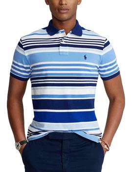 Polo de Polo Ralph Lauren Custom Slim Fit a rayas de hombre