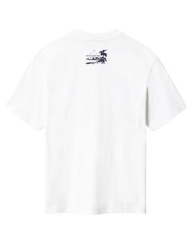 Camiseta Napapijri de manga corta Sirre blanca de hombre