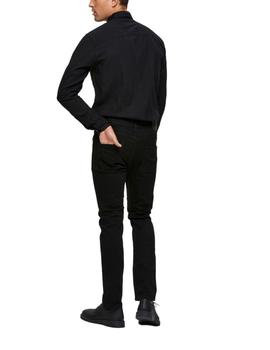 Pantalón Selected Leon 3031 Strecht Slim Fit negro