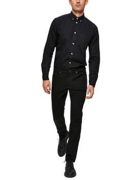 Pantalón Selected Leon 3031 Strecht Slim Fit negro