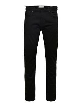 Pantalón Selected Leon 3031 Strecht Slim Fit negro