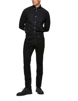 Pantalón Selected Leon 3031 Strecht Slim Fit negro