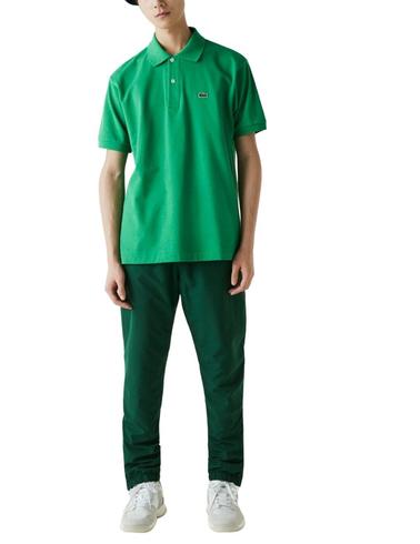 Polo Lacoste L1212 verde manga corta para hombre