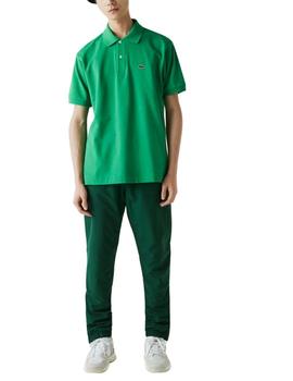 Polo Lacoste L1212 verde manga corta para hombre