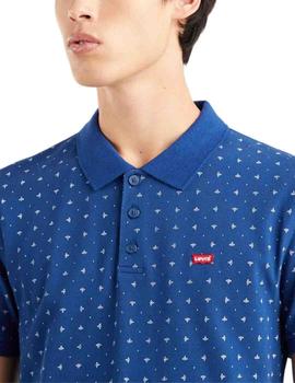 Polo Levis Minishapes Estate Blue manga corta de hombre