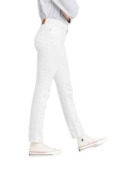 Pantalón Levis 724 High Rise Straight Western White de mujer