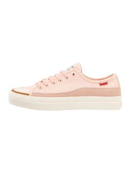 Zapatillas Levis Square Low de lona y piel de mujer