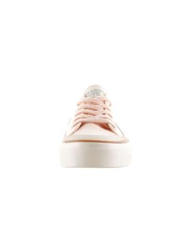 Zapatillas Levis Square Low de lona y piel de mujer