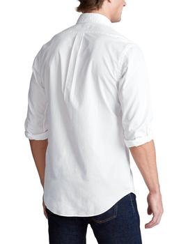 Camisa Polo Ralph Lauren slim fit de popelín white