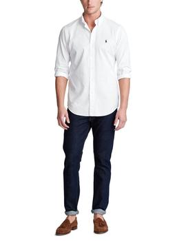 Camisa Polo Ralph Lauren slim fit de popelín white