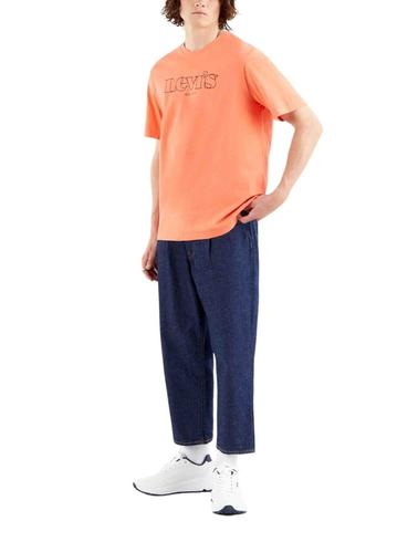 Camiseta Levis Relaxed Graphic Tee Logo Outline Coral Quartz