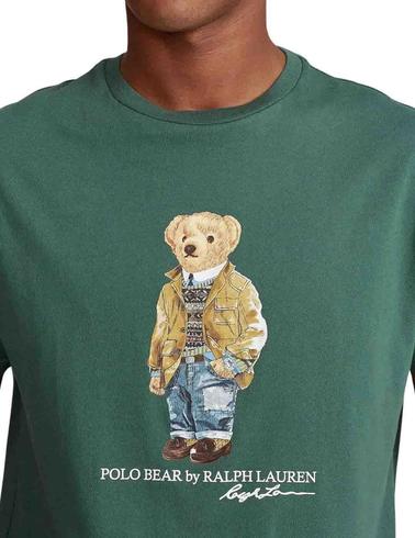 Camiseta Polo Ralph Lauren Polo Bear Custom Slim Fit verde