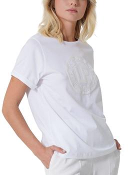 Camiseta Lion of Porches de algodón blanca de mujer