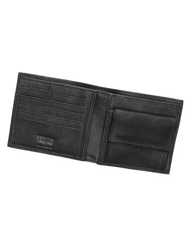 Cartera Levi's® Vintage Two Horses Bifold Coin Wallet negra