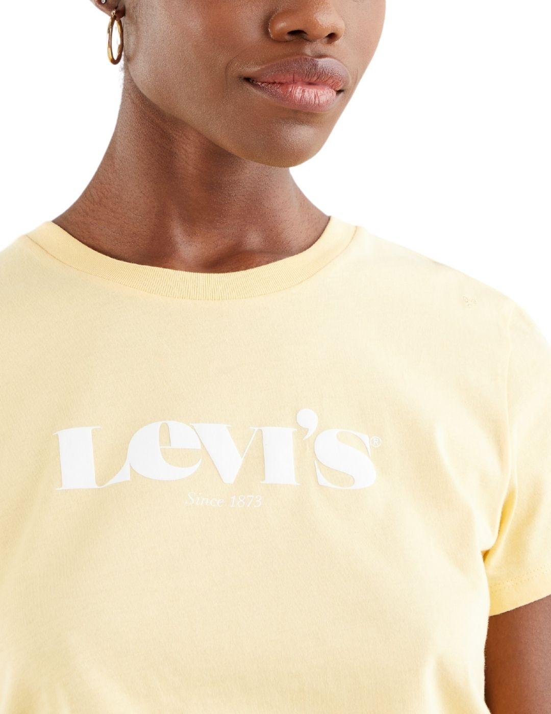 Camiseta Levis The Perfect Tee New Logo Outline Golden Hazee
