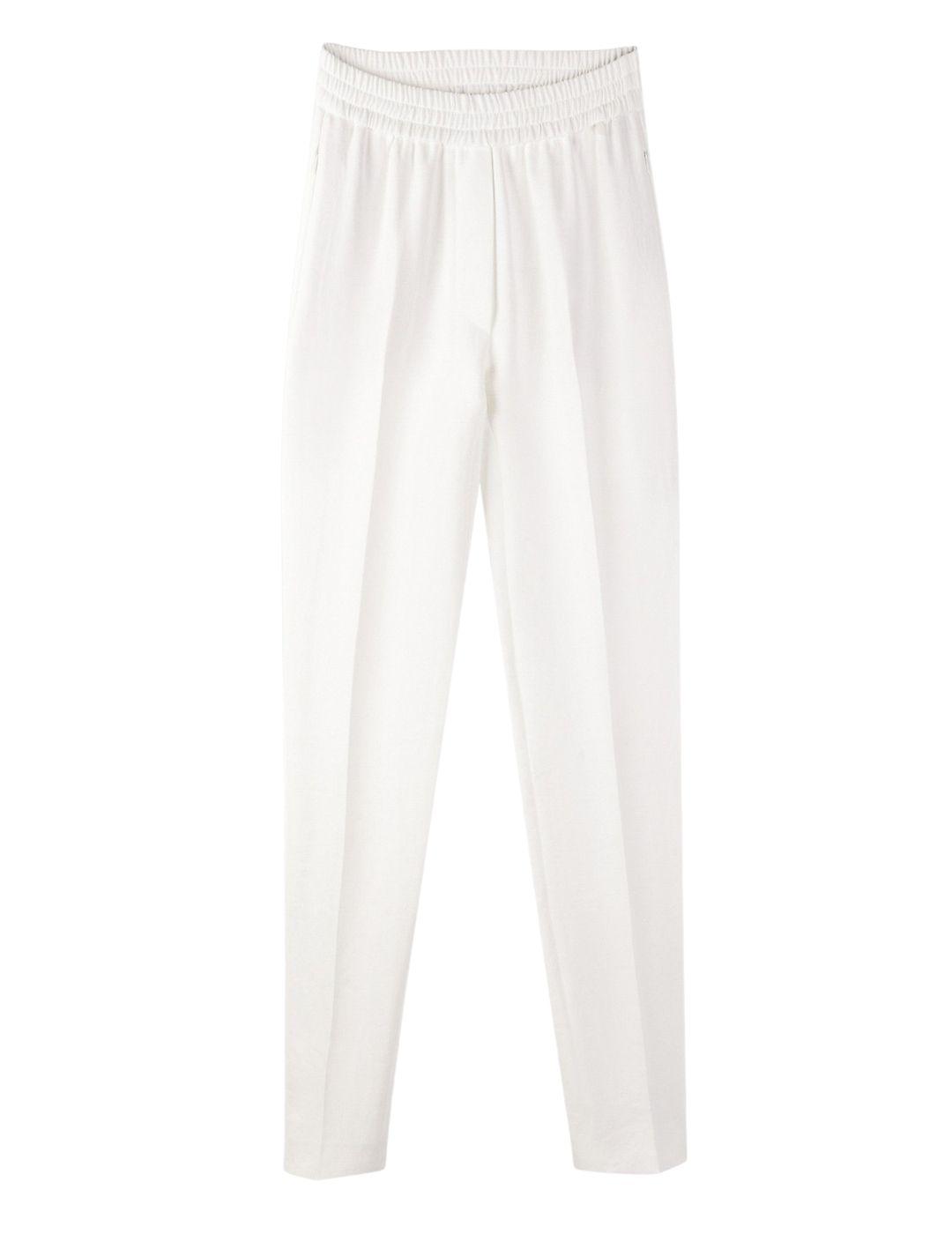 Pantalón Lion of Porches Jogging blanco de mujer