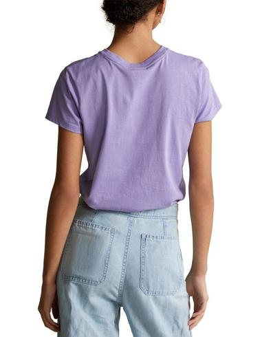 Camiseta Polo Ralph Lauren básica de mujer malva