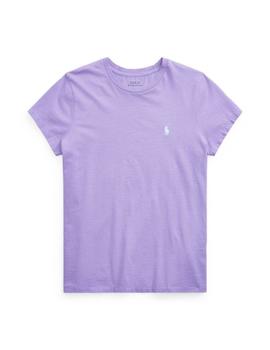 Camiseta Polo Ralph Lauren básica de mujer malva