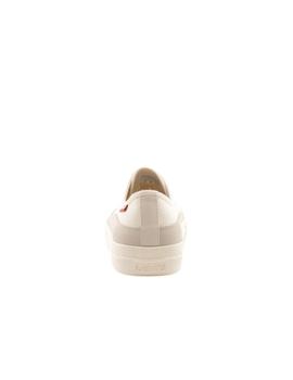 Zapatillas Levis Square Low de lona beige