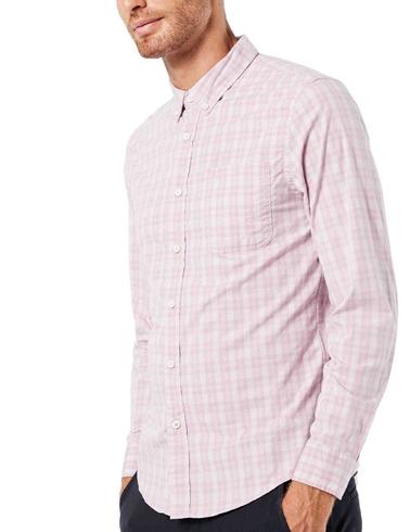 Camisa Dockers de algod n rosa para hombre slim fit