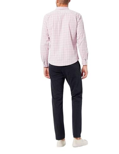 Camisa Dockers de algodón rosa para hombre slim fit