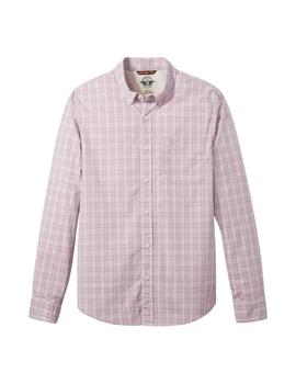 Camisa Dockers de algodón rosa para hombre slim fit