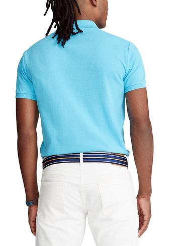 Polo de Polo Ralph Lauren Slim Fit manga corta azul