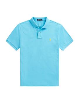 Polo de Polo Ralph Lauren Slim Fit manga corta azul