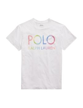 Camiseta Polo Ralph Lauren con logotipo big fit blanca