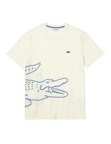 Camiseta Lacoste algodón ecológico y estampado de cocodrilo