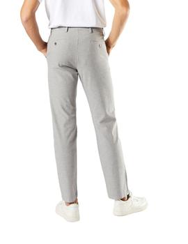 Pantalón Dockers Alpha Slim Chino de hombre microcuadro gris