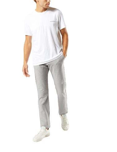 Pantalón Dockers Alpha Slim Chino de hombre microcuadro gris