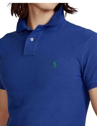 Polo de Polo Ralph Lauren Slim Fit manga corta azulón