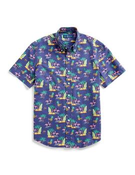 Camisa Polo Ralph Lauren con estampado tropical manga corta