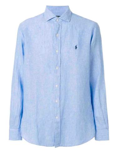 Camisa Polo Ralph Lauren de lino de hombre manga larga