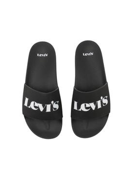 Chanclas Levis June Mono negras hombre