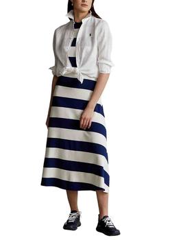 Camisa Polo Ralph Lauren de mujer de lino blanca relaxed fit