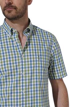 Camisa Florentino de manga corta regular fit a cuadros